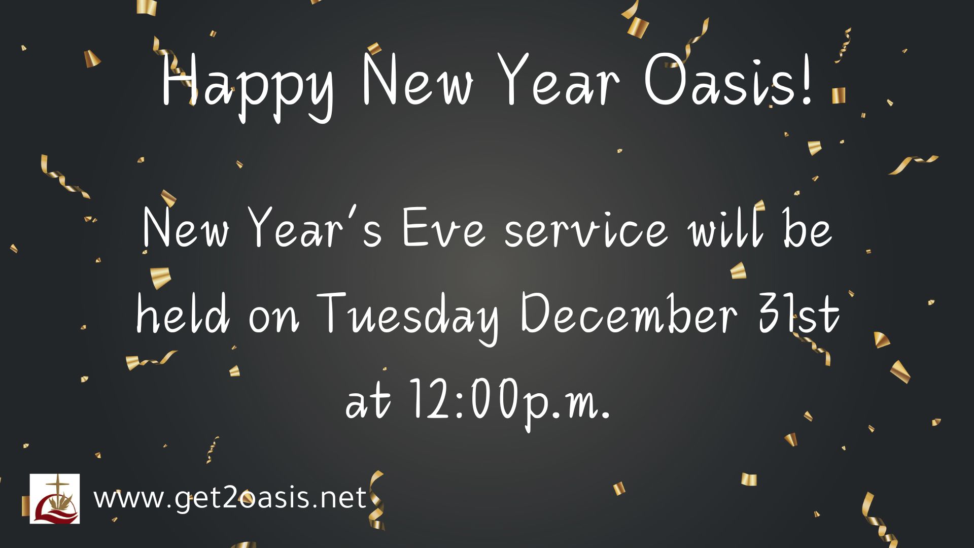 NEW YEAR'S EVE SERVICE