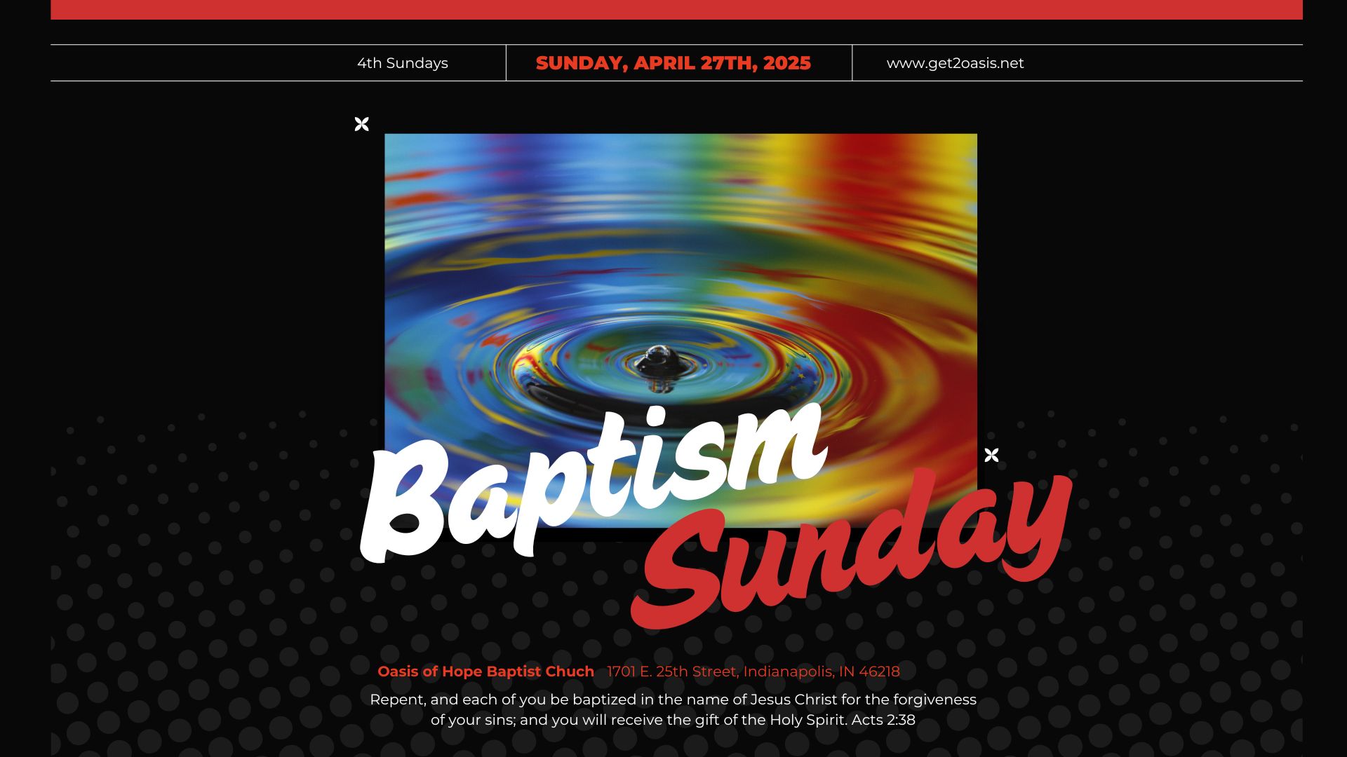 Baptism Sunday