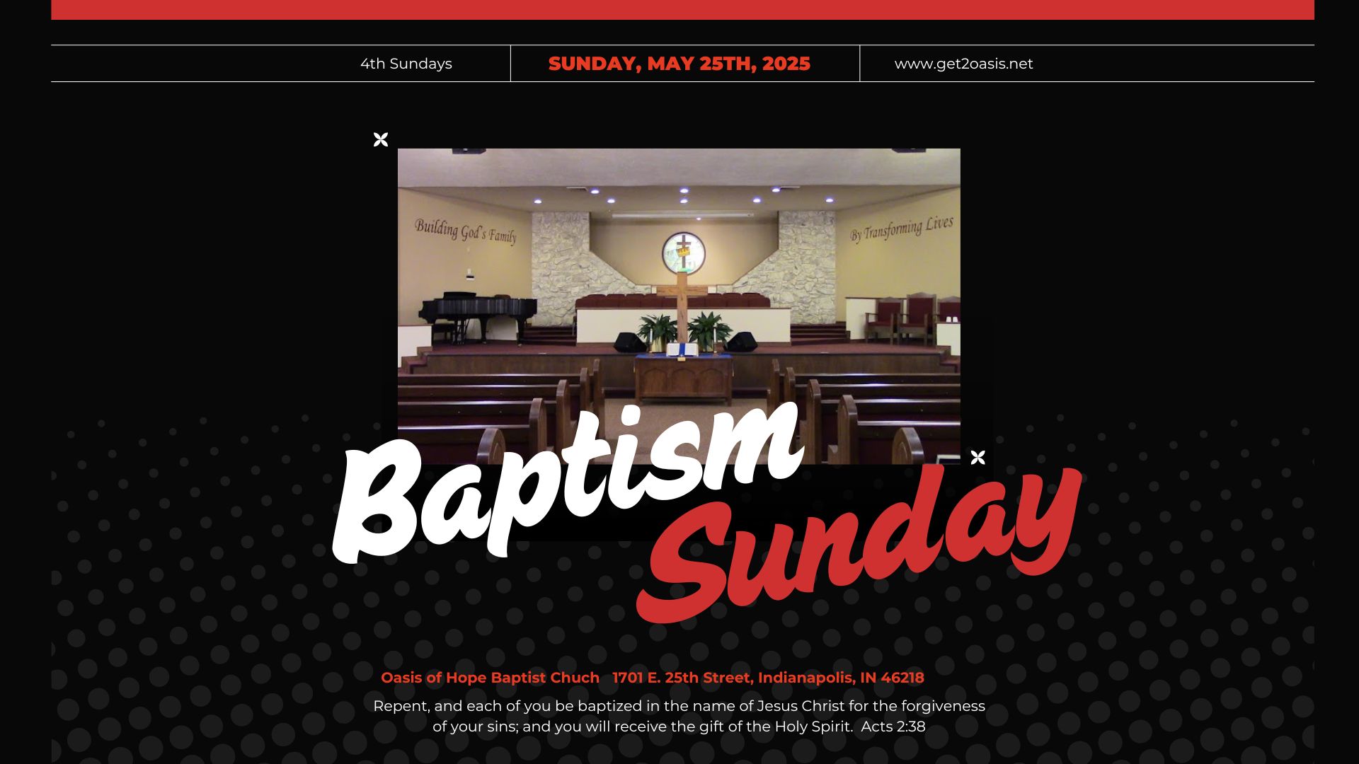 Baptism Sunday