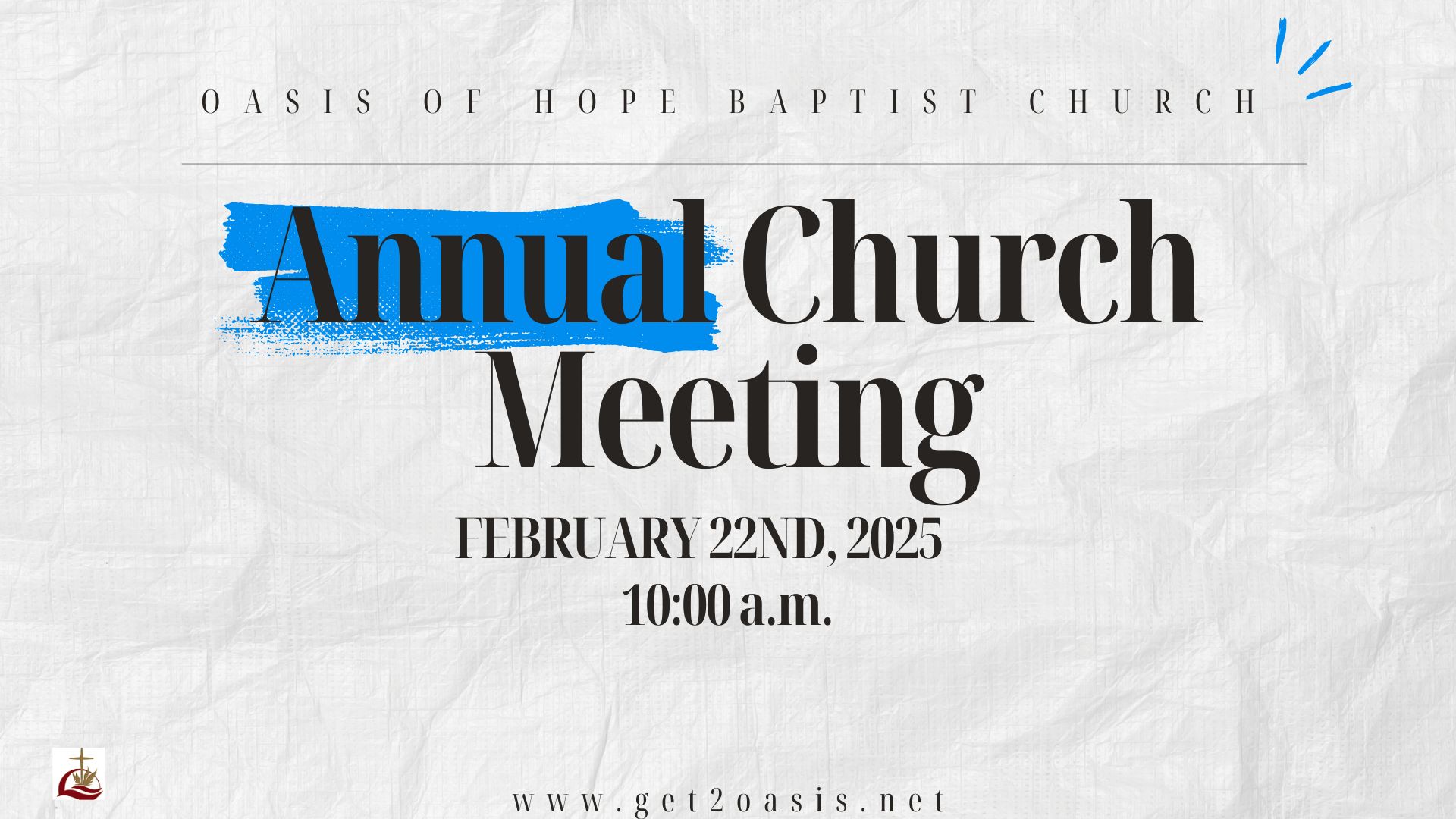 OHBC Annual Church Meeting