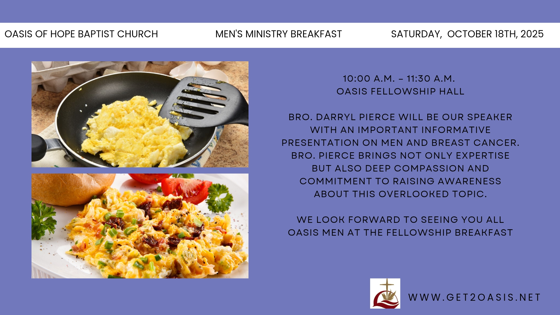 OHBC Men’s Ministry Breakfast