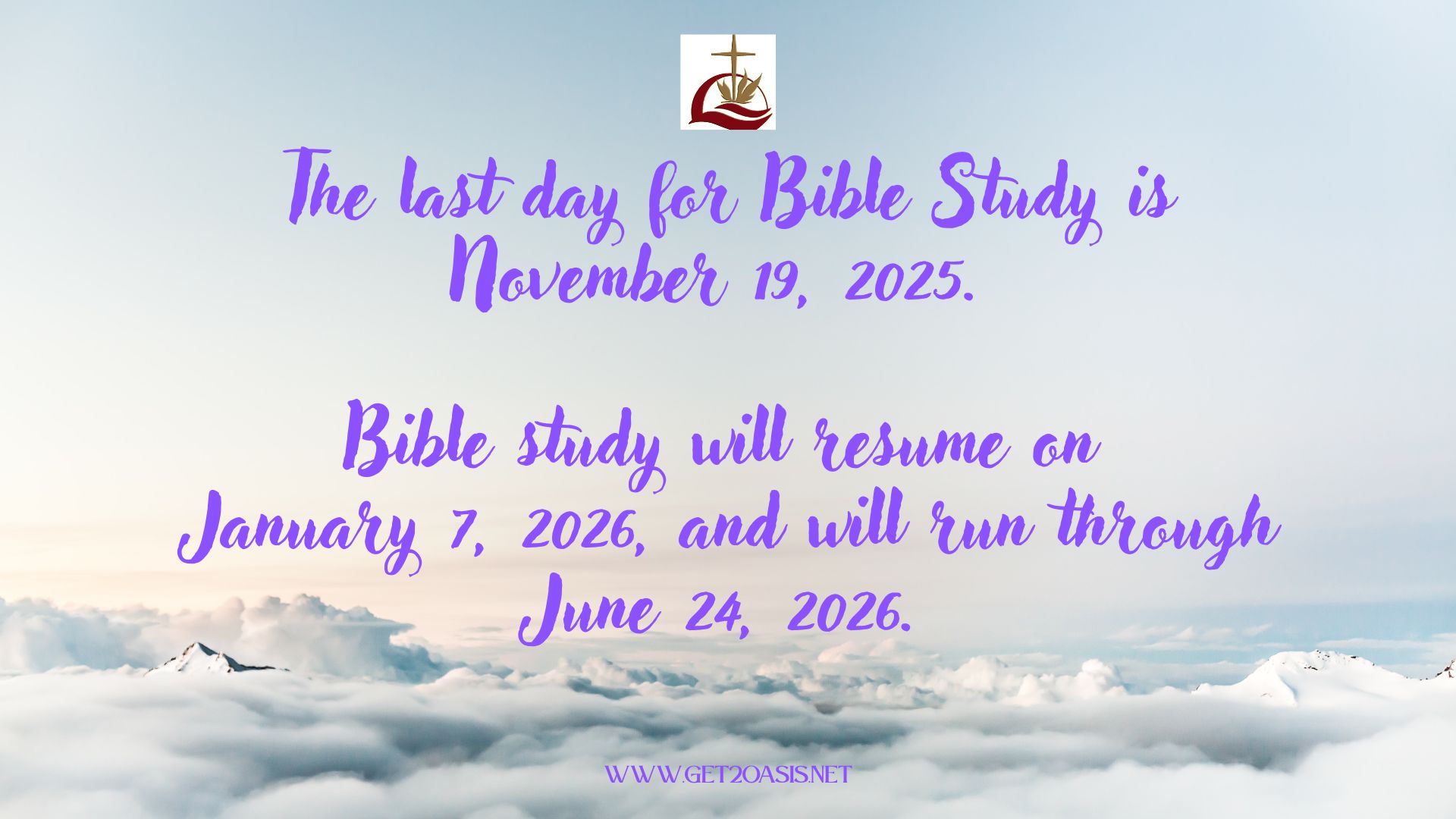 Last Day for Bible Study